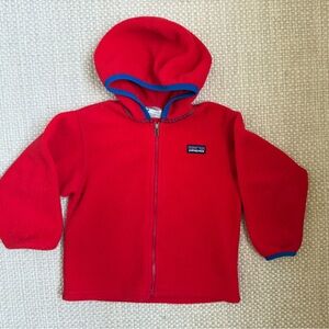 Patagonia fleece zip up hoodie, 3T